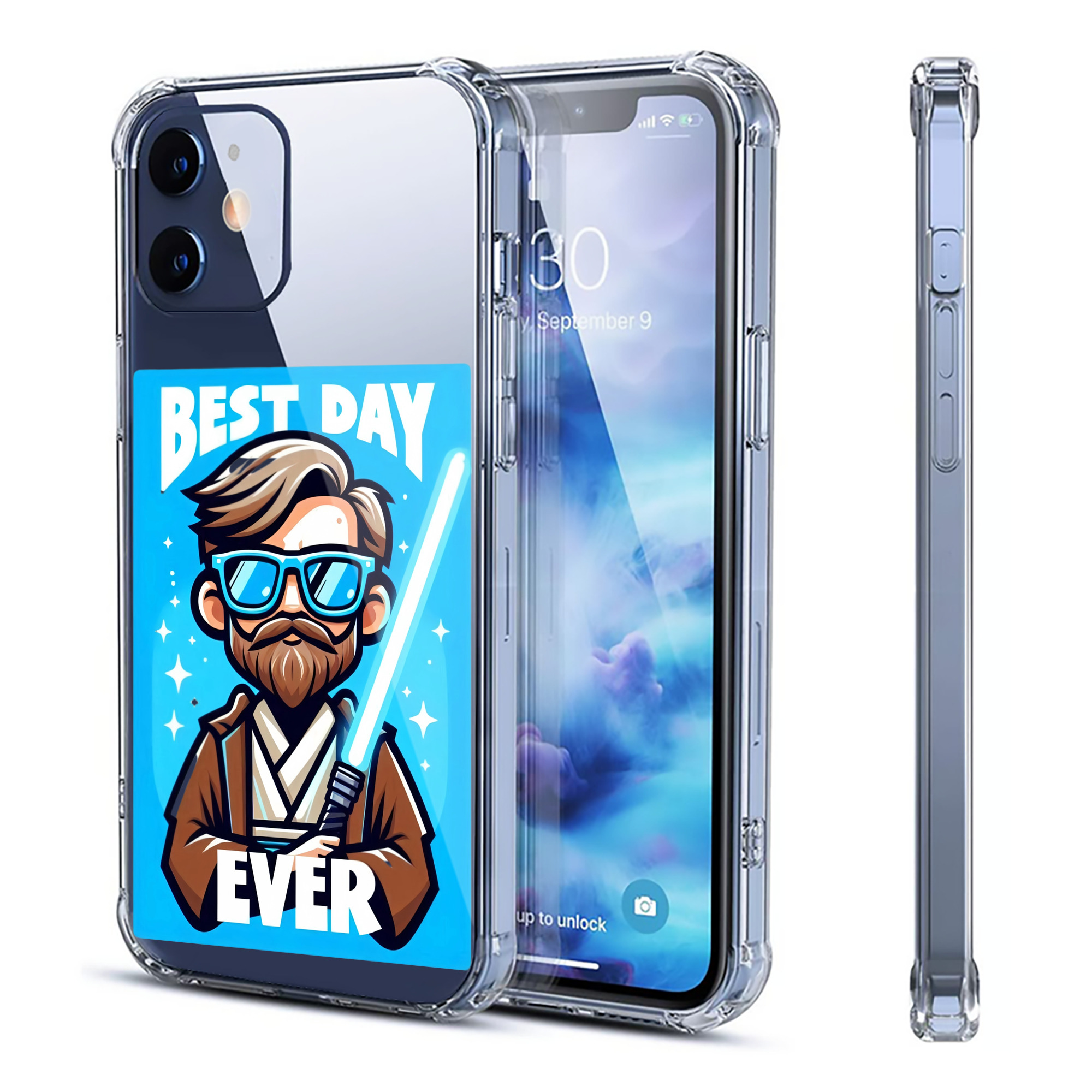 （画像用） スター・ウォーズ Star Wars 【iPhone 12シリーズ対応】透明スマホケース（クリアソフトケース）